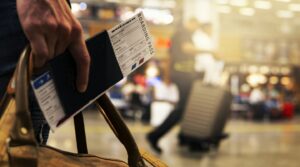 Person Holding Passport
